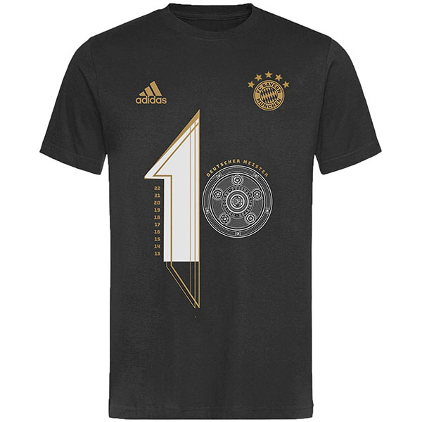 Bayern munich 2022 german bundesliga champions collection jersey 10th soccer uniform men's football tops sport black shirt