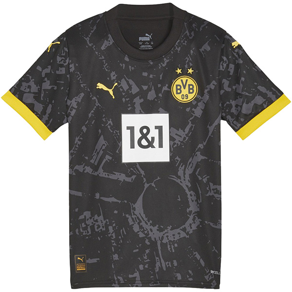 Borussia Dortmund away jersey soccer uniform men's second sportswear football kit top shirt 2023-2024