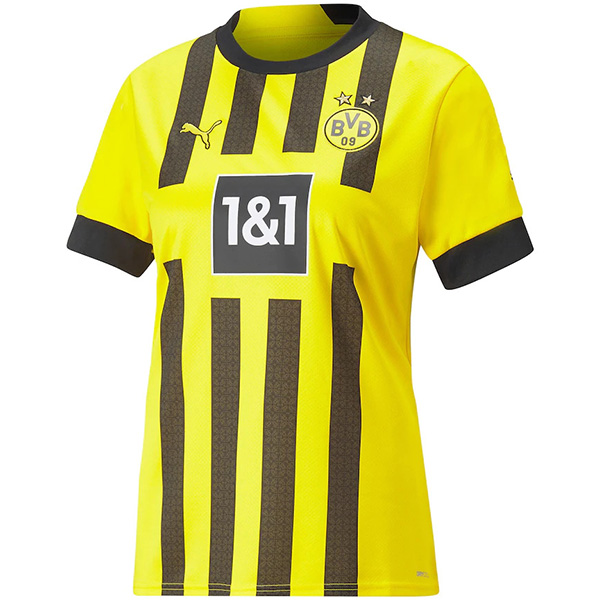 Borussia dortmund home female jersey women's first soccer uniform sports football kit tops shirt 2022-2023