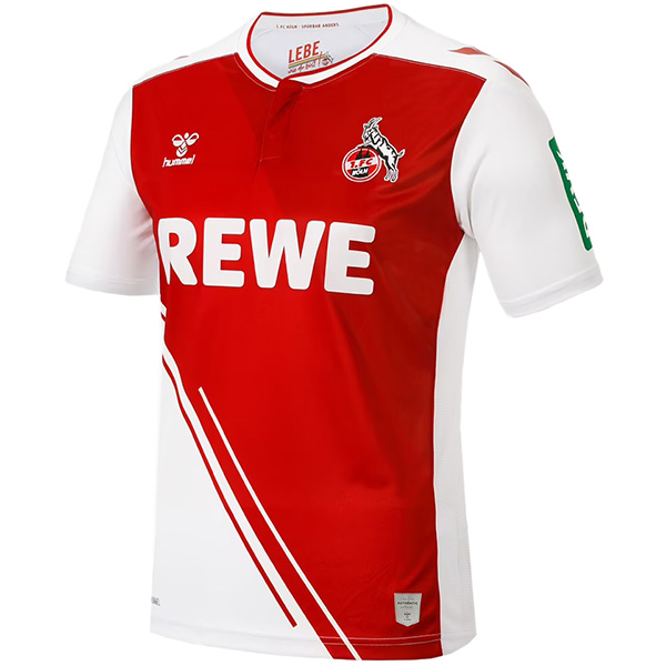 FC Koln home jersey soccer uniform men's first sportswear football kit tops sport shirt 2022-2023