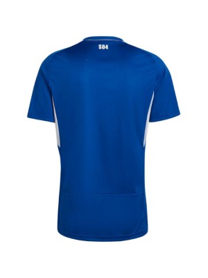 Schalke 04 home jersey soccer uniform men's first football kit top sports shirt 2022-2023