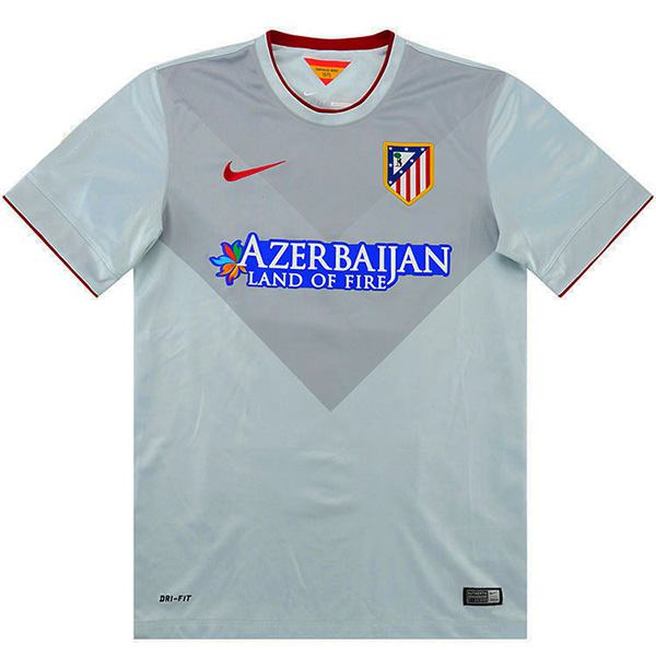Atletico de madrid away retro jersey men's second sportswear football tops sport shirt 2013-2014