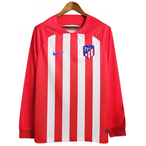 Atlético de Madrid home long sleeve jersey soccer uniform men's first sportswear football kit top shirt 2023-2024