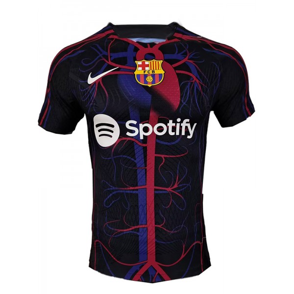 Barcelona 125th anniversary player special jersey soccer uniform men's navy sportswear football kit top shirt 2023-2024