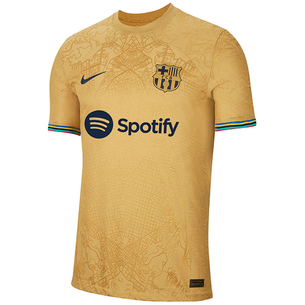 Barcelona away jersey soccer uniform men's second sportswear football top shirt 2022-2023