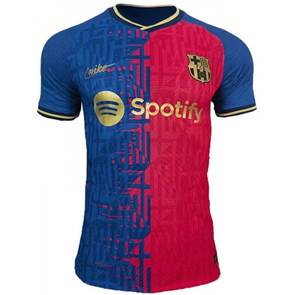 Barcelona special edition jersey player version soccer uniform blue red kit men's sportswear football top sports shirt 2023-2024