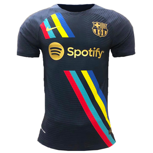 Barcelona special version jersey soccer uniform men's football tops sport black shirt 2022-2023