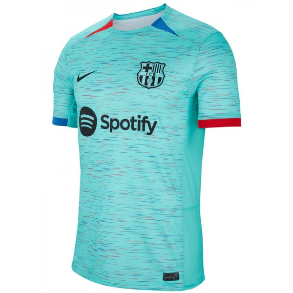 Barcelona third jersey soccer uniform sky-blue kit men's 3rd sportswear football tops sports shirt 2023-2024