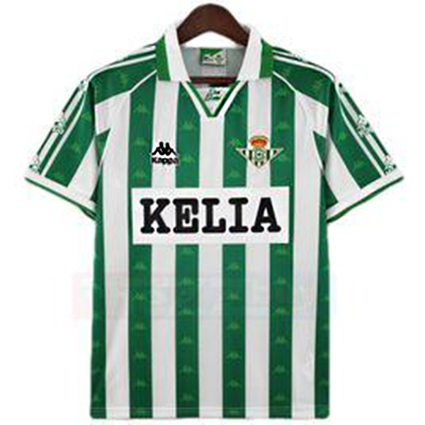 Betis home retro jersey soccer uniform men's first football tops shirt 1996-1997