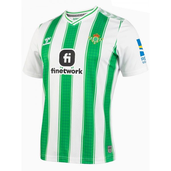 Real betis home jersey soccer uniform men's first football kit tops sport shirt 2023-2024