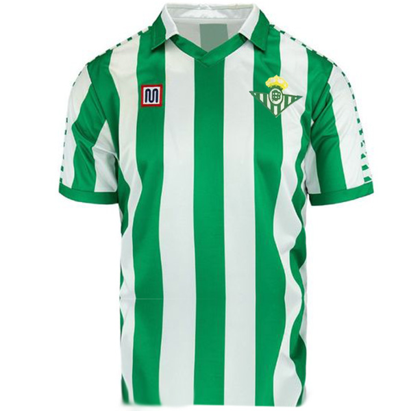 Real Betis home retro jersey soccer uniform men's first football kit sport tops shirt 1982-1985