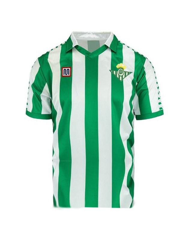 Real Betis home retro jersey soccer uniform men's first football kit sport tops shirt 1982-1985