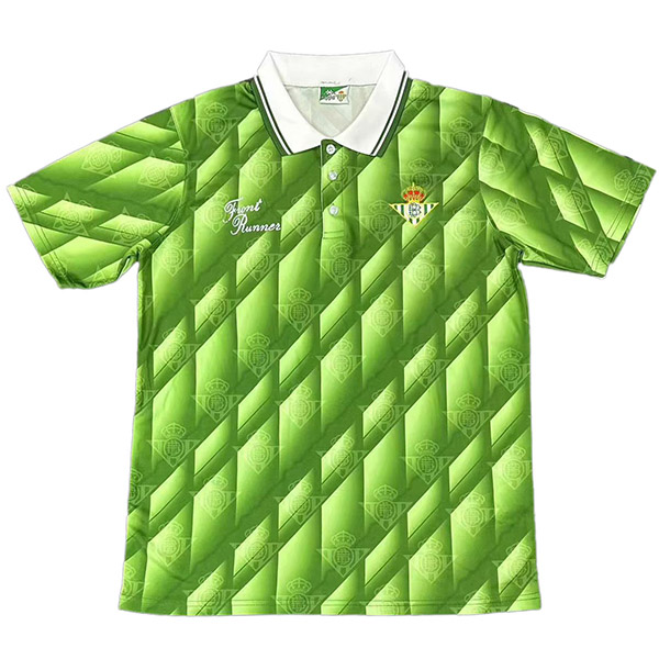 Real betis home retro jersey soccer uniform men's first football kit tops sport shirt 1993