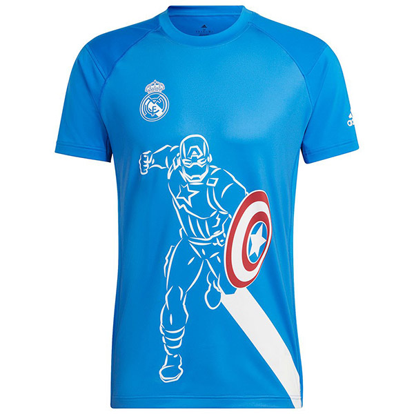 Real madrid Avengers special edition jersey soccer uniform men's football tops sport blue shirt 2022-2023