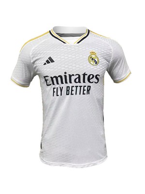 Real madrid home jersey soccer uniform men's first sportswear football kit tops sport t shirt 2023-2024