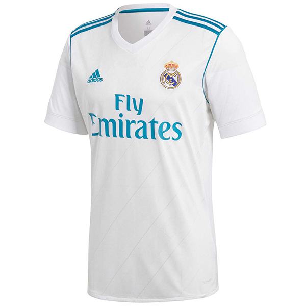 Real madrid home retro soccer jersey match men's sportswear football shirt  2017-2018