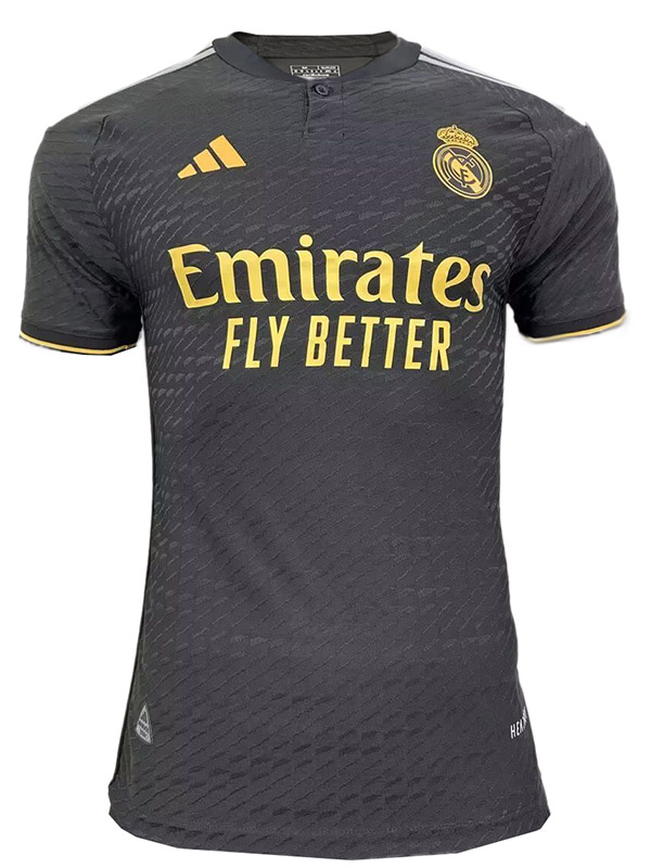 Real madrid special edition jersey black player version soccer uniform  men's football kit tops sport shirt