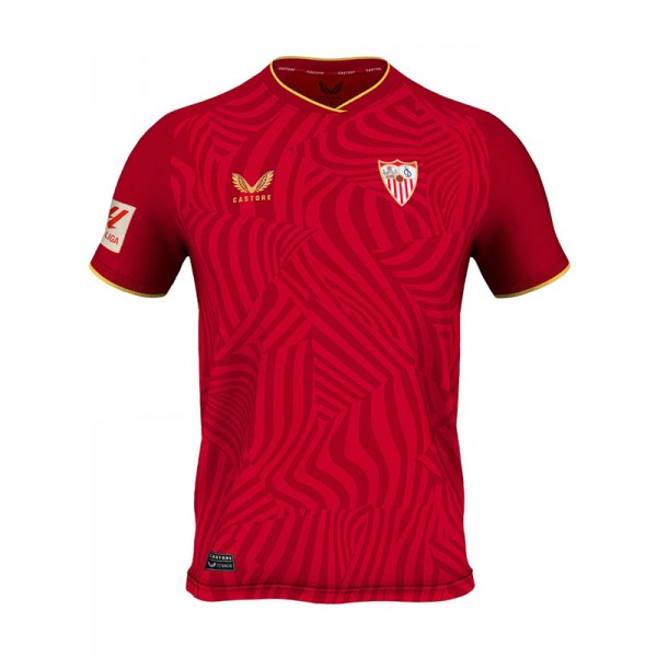 Sevilla away jersey soccer uniform men's second football kit top sports shirt 2023-2024