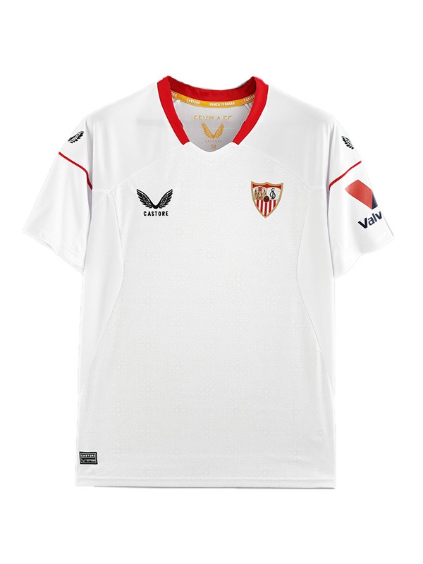 Sevilla home jersey soccer uniform men's first football kit sport tops shirt 2022-2023