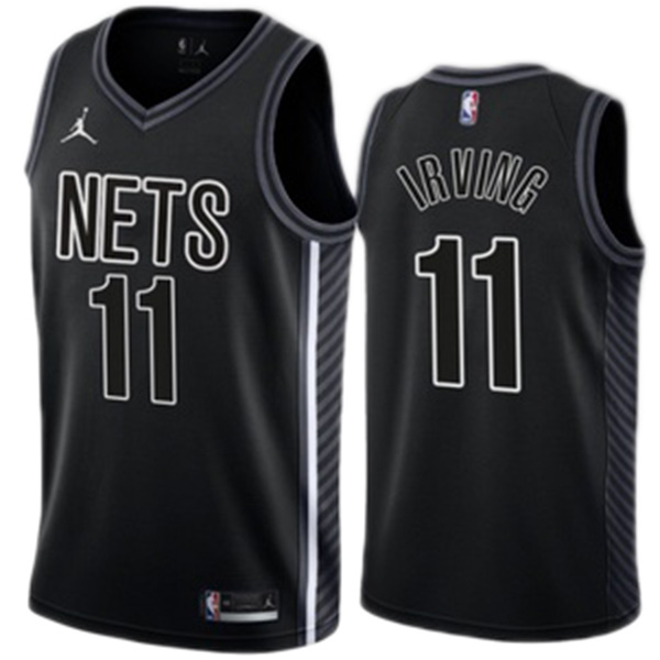Brooklyn Nets city jersey jordan basketball 11# Kyrie Irving uniform swingman limited edition kit all black shirt 2022-2023