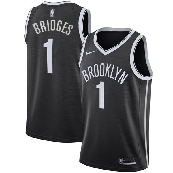 Brooklyn Nets jersey basketball 1# Bridges black uniform swingman limited edition kit city shirt 2022-2023