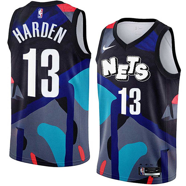 Brooklyn Nets jersey city edition Markieff Morris KAWS 13 black uniform men's basketball shirt swingman vest 2023-2024