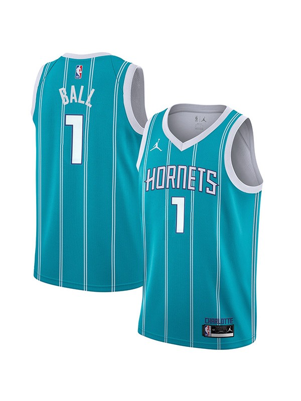 2022 BALL#1 Charlotte Hornets City Edition Blue NBA Jersey - Kitsociety