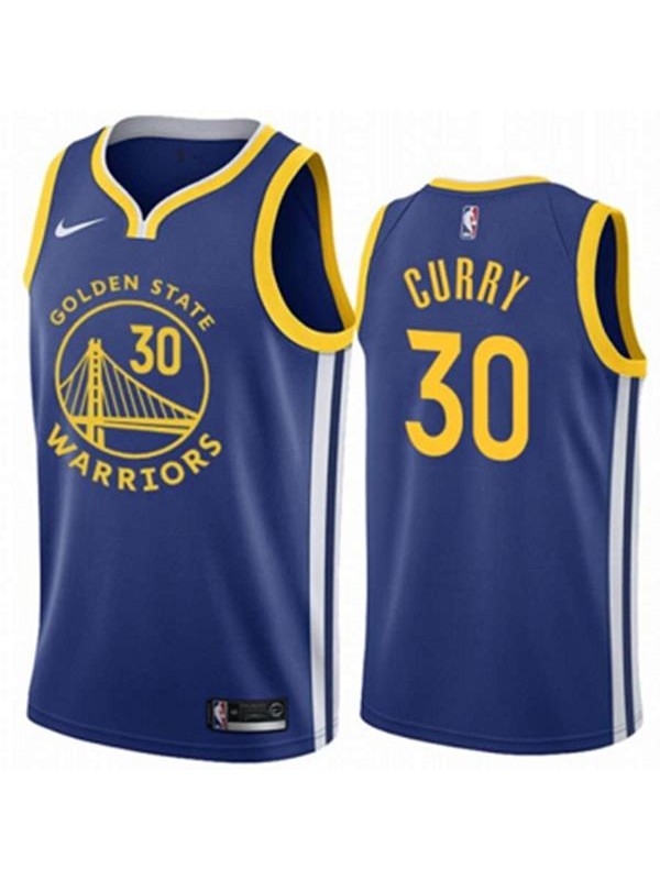 Golden state Warriors 30 Stephen Curry city edition swingman jersey city  nba basketball swingman jersey blue