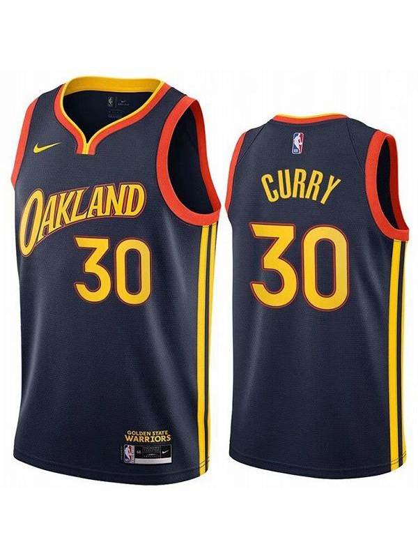 Golden State Warriors 30 Stephen Curry the city nba basketball swingman jersey black ...