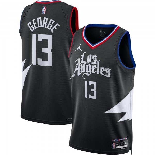 LA Clippers George jersey men's 13 black swingman uniform statement edition basketball uniform limited edition shirt 2023