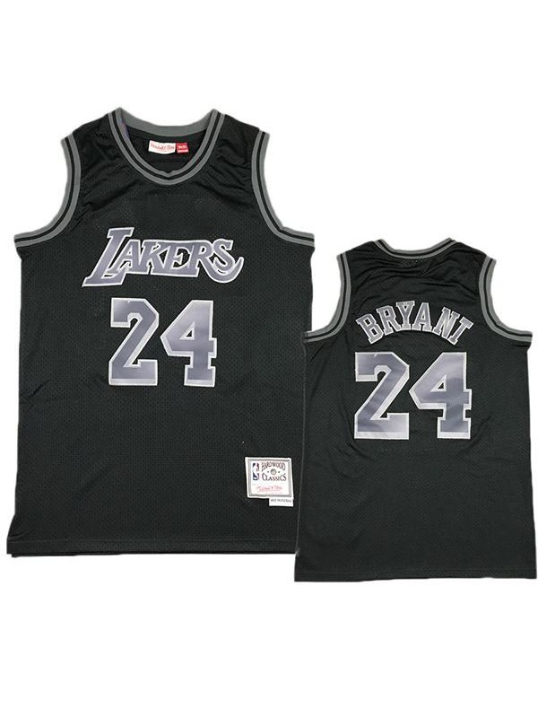UK Kobe Bryant 24 # Jersey Black White Edition Los Angeles Laker Men's Vest 