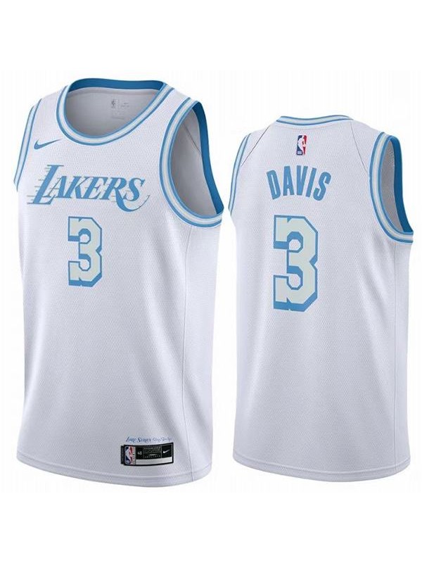 NBA LA Lakers Concept Crenshaw 3 Anthony Davis Blue Men Jersey