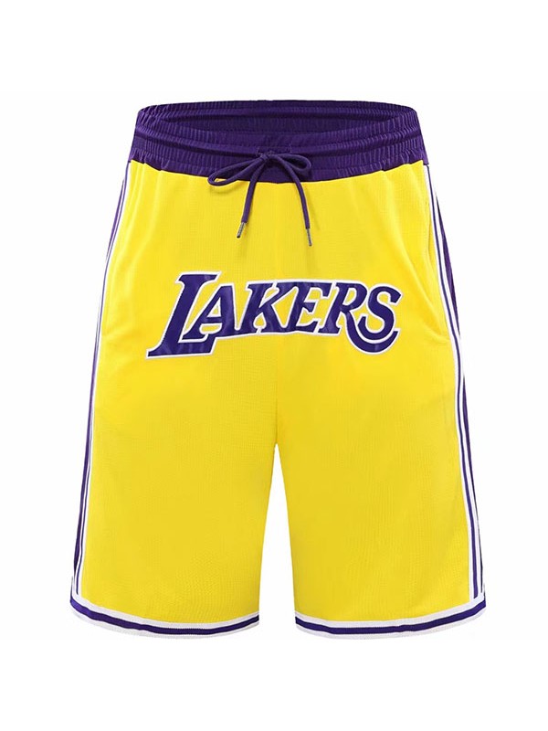 Los Angeles Lakers Basketball Yellow Just Don Shorts