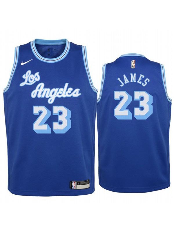 Los Angeles Lakers LeBron James 23 basketball swingman jersey retro nba  blue white edition shirt 2021
