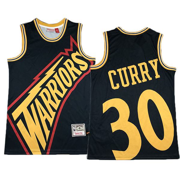 Men's Golden State Warriors 30 Curry basketball jersey mitchell
