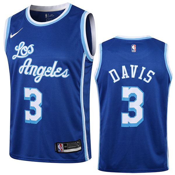 Men 3 Anthony Davis Jersey White Los Angeles Lakers Swingman Jersey