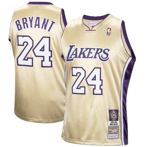 Men's Los Angeles Lakers Kobe Bryant 24 retro basketball jersey