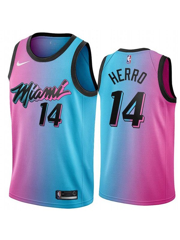 Miami Heat 14 Herrd nba basketball swingman city jersey purple edition shirt  2021