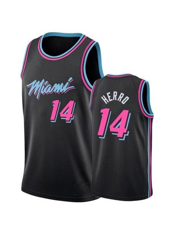 Miami Heat Herrd 14 basketball swingman jersey black pink award