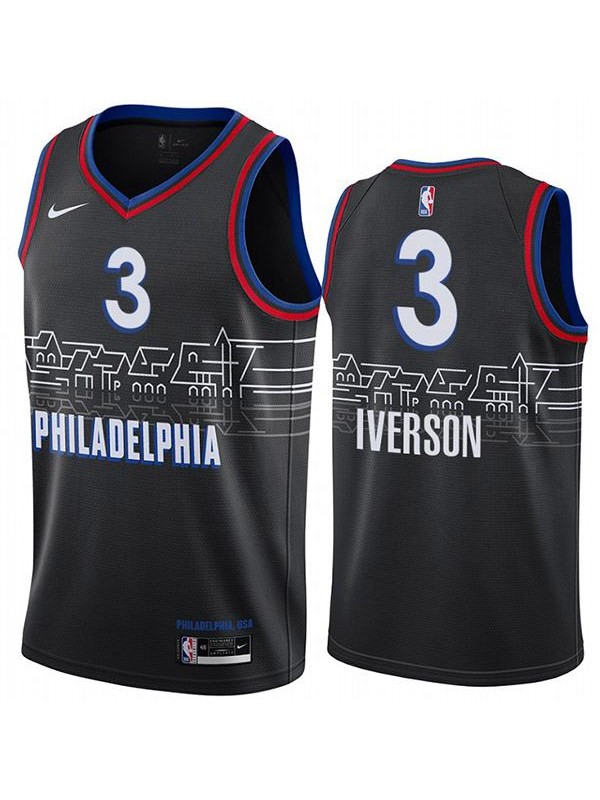 Philadelphia 76ers 3 Allen Iverson nba basketball swingman city