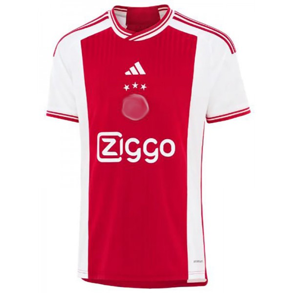 Ajx home jersey soccer uniform men's first sports kit football tops shirt 2023-2024