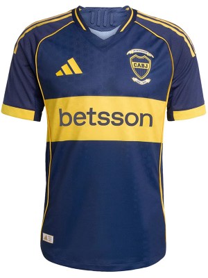 Boca juniors home jersey adult soccer uniform men's first kit 2025-2026