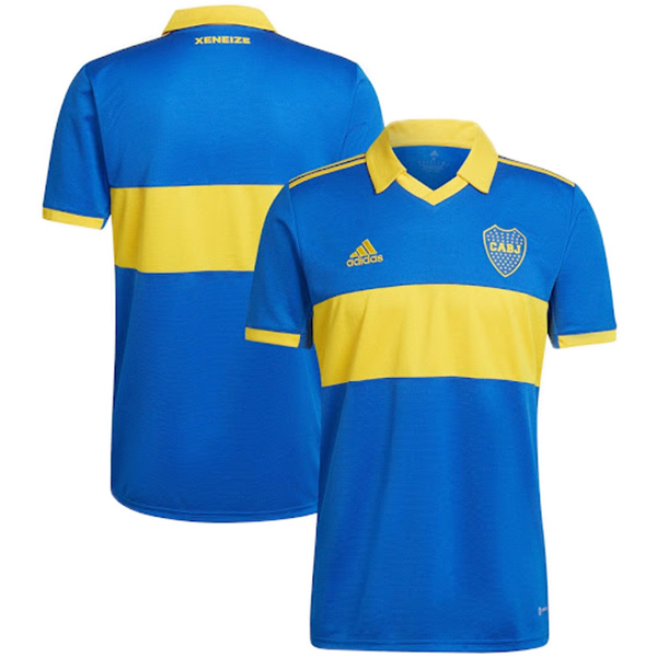 Boca juniors home jersey soccer uniform men's first football kit top shirt 2022-2023