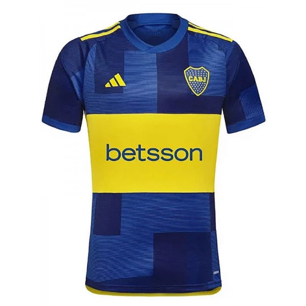 Boca juniors home jersey soccer uniform men's first sportswear football kit top shirt 2023-2024
