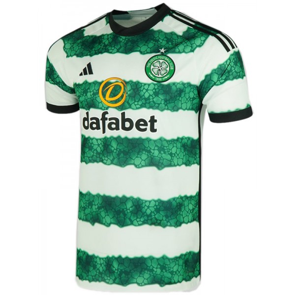Celtic home jersey soccer uniform men's first football kit tops sport shirt 2023-2024
