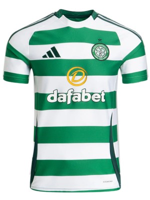 Celtic home jersey soccer uniform men's first football kit tops sport shirt 2024-2025