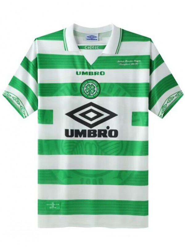 Celtic Home Retro Jersey Men's 1st Soccer Sportwear Football Shirt 1997-1999