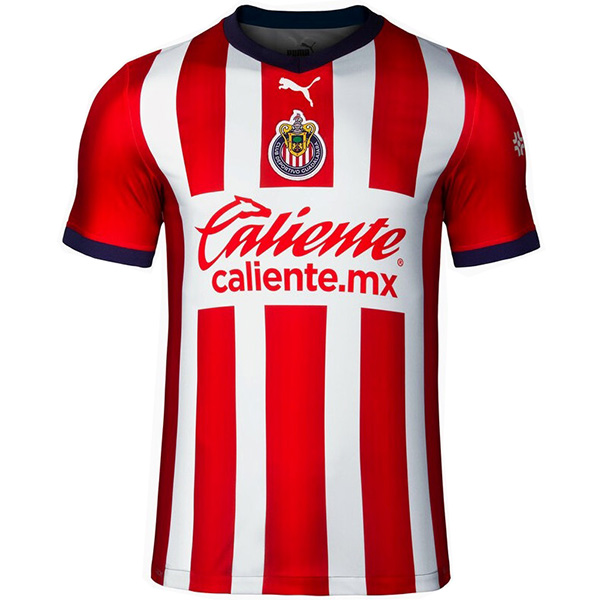 Chivas home jersey soccer uniform men's first football kit sports tops shirt 2022-2023