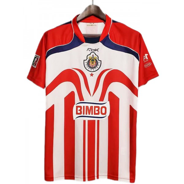 Chivas home retro jersey soccer uniform men's first football kit sports top shirt 2006-2007