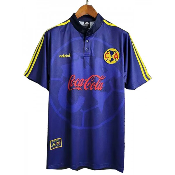 Club America away retro jersey soccer uniform men's second football kit top sports shirt 1998-1999
